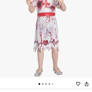 Kali Kids Spooky Nurse Costume - White and Red